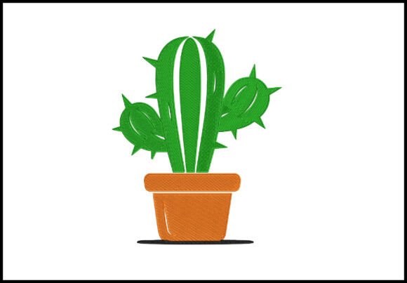 Cute Cactus Embroidery Design Review for Apparel