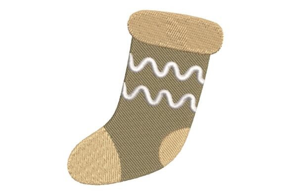 Festive Zigzag Christmas Stocking Embroidery Design Review