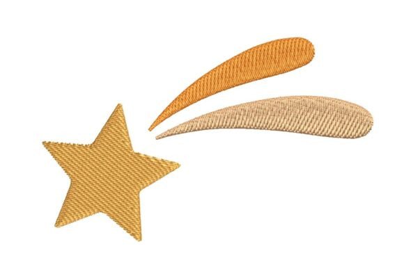 Golden Shooting Star with Trail Embroidery Review