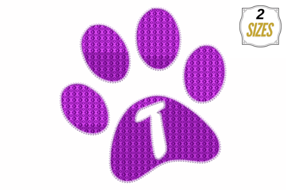 Letter T, Dog Paw Embroidery Review for Sellers