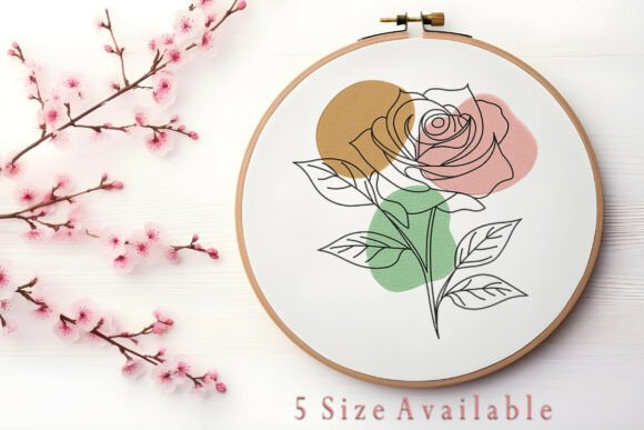 Minimalist Rose Color Block Embroidery Review