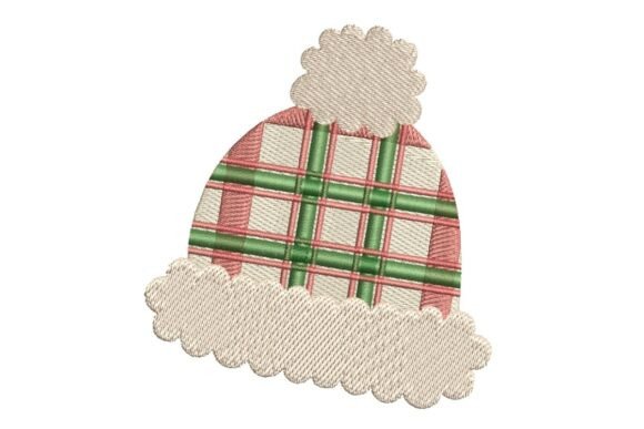 Plaid Christmas Beanie Hat Embroidery Design Review
