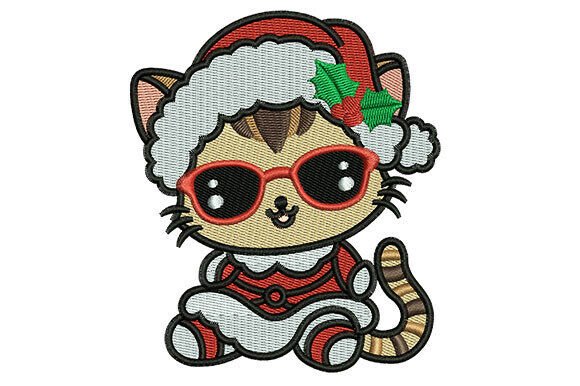 Review: Cute Santa Kitty Embroidery Design