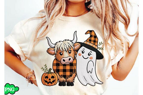 Review: Faux Embroidery Cute Fall Highland Cow