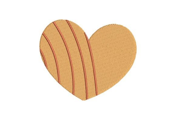 Striped Golden Heart Embroidery Design Review
